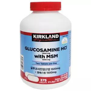커클랜드 글루코사민 HCI + MSM 375정 6개월분 관절 연골 영양제 코스트코