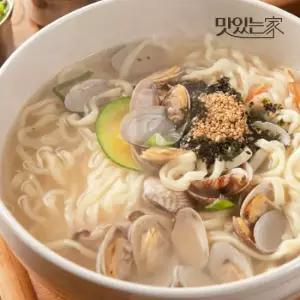 맛있는家 군산 엄마손 칼국수 10인분 세트 생면10팩+소스 동봉