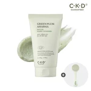 CKD 청매실 AHA BHA 피지제로 팩솝 클렌저 130g+실리콘 모공 브러쉬