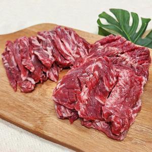 더예쁜한우 소 갈비살 늑간살 손질갈비살 총 1kg(500g 소분포장) 소고기 구이 캠핑 냉동 외국산
