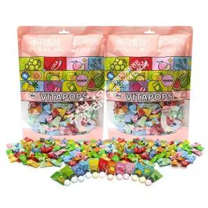 샤오커오라 비타팝스캔디(500g/대) x 2봉 사탕 후식용 민트캔디