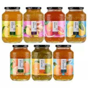 초록원 일품 액상차 1kg x 2개 (유자차 레몬차 자몽차 감귤차 청귤차 한라봉차 생강차)