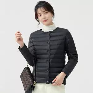 TLB 슬림라인 똑딱이 경량 이너 패딩 누빔자켓 아우터
