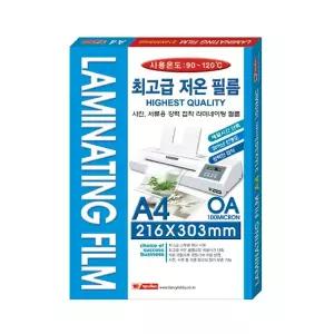 팬시로비 라미네이틸필름 기계코팅지 100mic A4 100매