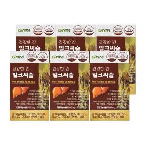 GNM자연의품격 건강한 간 밀크씨슬 500mg 30정 6개/mj