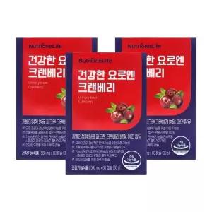 뉴트리원 건강한 요로엔 크랜베리 500mg 60캡슐 3개/mjc