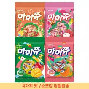 [일상점빵] 마이쮸 써니피치+핑크리치+애플망고+켄탈로프멜론 100g X 4봉 (혼합)