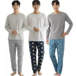 기모 캐릭터 잠옷 바지 남성 도톰한 양면 피치 파자마 남자 수면바지 홈웨어 하의