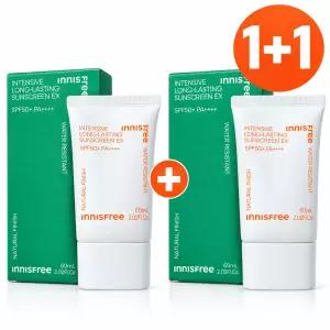 1+1 이니스프리 인텐시브 롱래스팅 선스크린 EX 60ml 27년1월까지
