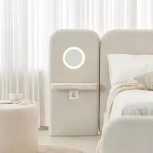 동서가구 소프티 확장형 LED 사이드 조명 패널 협탁 DF926452