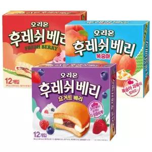 후레쉬베리 336g 딸기(1개)+요거트베리(1개)+복숭아(1개) / (각1, 총3)