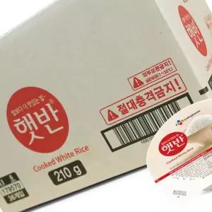 CJ 햇반 둥근햇반 210g x 36