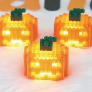 디폼블럭 8mm 입체 호박 무드등 만들기 diy 키트 할로윈 놀이 장식 소품 미술 재료 초등 돌봄 방과후 블록