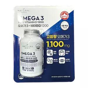 내추럴이믹스 울트라 오메가3+비타민D1200 1,202mg x 120캡슐