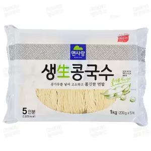 ~유통기한(26.10.28) 임박행사~ 면사랑 생콩국수 1kg (실온 사리)