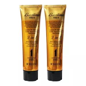 보스티나 더 플러스 7호 다크브라운 흑갈색 뿌리염색 셀프 염모제 110ml, 2개 CB