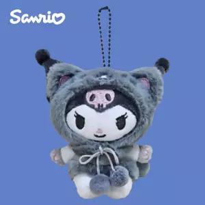 산리오 고양이 인형 키링 가방고리 9cm - 쿠로미