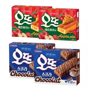 오리온 오뜨 애플파이 350g, 2개 + 쇼콜라 300g, 2개