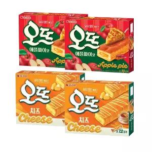 오리온 오뜨 애플파이 350g, 2개 + 치즈 288g,2개