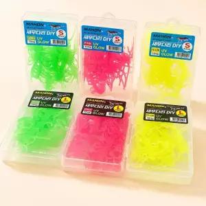 아시카 마혼 튜닝 자작채비 리얼 특허 새우 다리 DIY 새우 에기 UV 야광 (10개입)