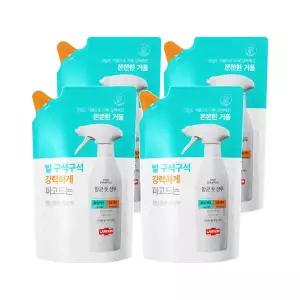 랩신 항균 풋샴푸 리필 400ml, 4개