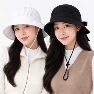 [볼빅] 여성용 리본포인트 스트링 골프 버킷햇 골프모자