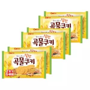 청우식품 알찬곡물쿠키 오후간식 직장 학교 2p 400g 6개
