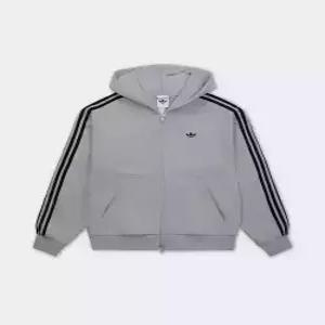 adidas 후드 집업 - 그레이블랙 KC9317