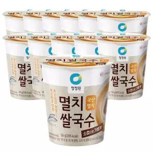 청정원 멸치 쌀국수 소컵 58g x 12개