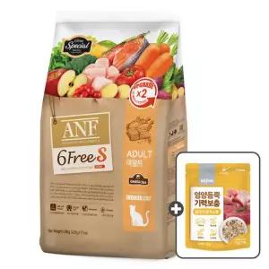 [우리와][GS단독] ANF 식스프리에스 인도어 캣 어덜트 6.8kg+닭고기참치스튜 80g