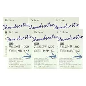 닥터린 콘드로이친 1200 콘레이티 + MBP + K2 1200mg x 30정 x 6개 /BB