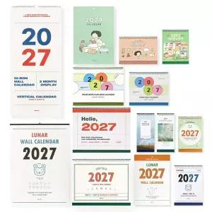 인디고 2027년 탁상 벽걸이 달력 데스크캘린더 음력 절기 대형 스케줄러 모음전