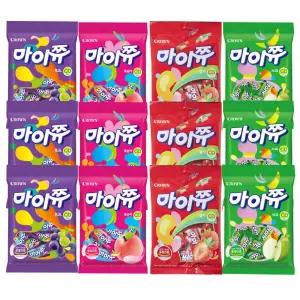 [일상점빵] 마이쮸 포도+딸기+사과+복숭아 72gX20봉(혼합) 1박스 (리뉴얼출시)
