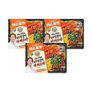 온더고X편스토랑 야노시호의 매콤 닭갈비 마제소바 345g, 3개