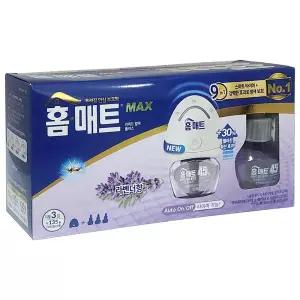 홈매트 리퀴드 알파 플러스 라벤더 훈증기+리필액3입 액체전자모기향