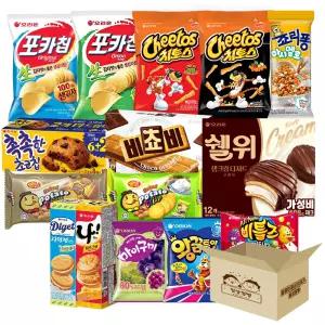 [일상점빵] 인기만점 종합 과자세트 30G (봉지+비스킷+젤리)