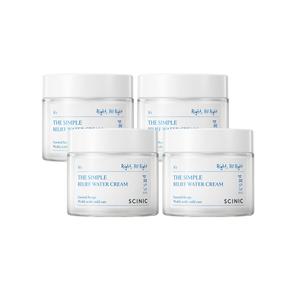 싸이닉 더 심플 릴리프 약산성 수분크림 80ml 4개 / 저자극 비건