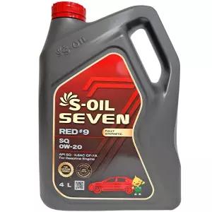 에쓰오일 세븐레드 9 0W20 4L 가솔린 LPG 하이브리드 엔진오일