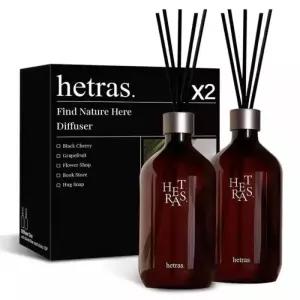 헤트라스 프리미엄 고급향 인테리어소품 대용량 디퓨저 호텔우드 500ml 2개