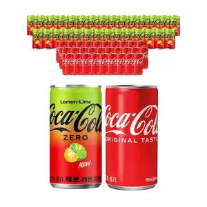 코카콜라 제로 레몬라임 190ml,30개 +코카콜라 190ml, 30개
