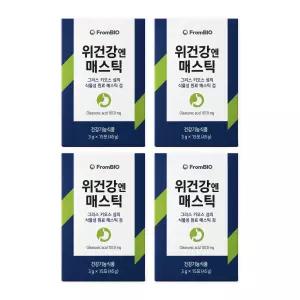 프롬바이오 위건강엔 매스틱 3g 15포 4박스 총 60포