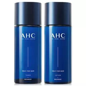 AHC 온리포맨 스킨케어 2종 토너 150ml , 로션 150ml 2개 남성화장품 기초세트 스킨로션