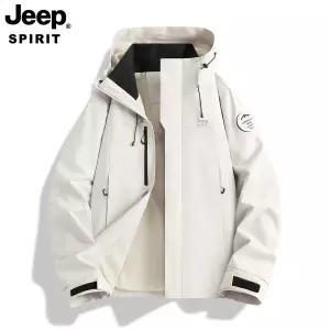JEEP SPIRIT 남성 봄가을 후드 바람막이 방풍 경량 아웃도어 자켓
