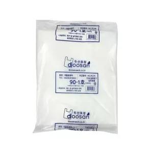 두산 비닐봉투 흰색 100L 50매입 90호 90 110cm 손잡이 없음