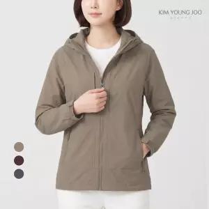 김영주스포츠 여성 데일리 후드 바람막이 점퍼 KRWJ62127 골프 등산 데일리 가을 자켓