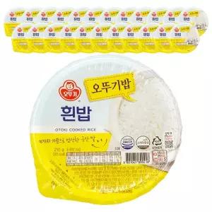 오뚜기 맛있는 오뚜기밥 흰밥 210g x 24개입