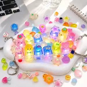 5인용 set 행운 거북이 3구 LED 키캡 키링 만들기 DIY 키트 키보드 키랩 키꾸 비즈 공예 파츠 부자재 버던트 키트