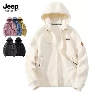 지프 JEEP SPIRIT 남녀공용 플리스 후드 점퍼 후리스 집업 JP23588