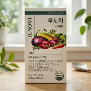 루노미 식이섬유정 Lunomi 구아솔 양배추 덱스트린 800mg X 30정