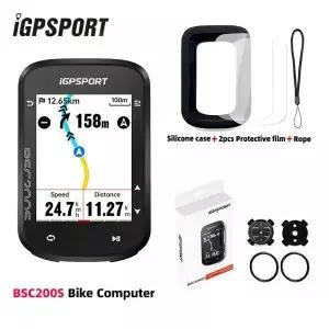 iGPSPORT BSC200S GPS 자전거 컴퓨터 24인치 컬러 스크린 무선 속도계 사이클링 주행 거리계 블루투스 앤틱